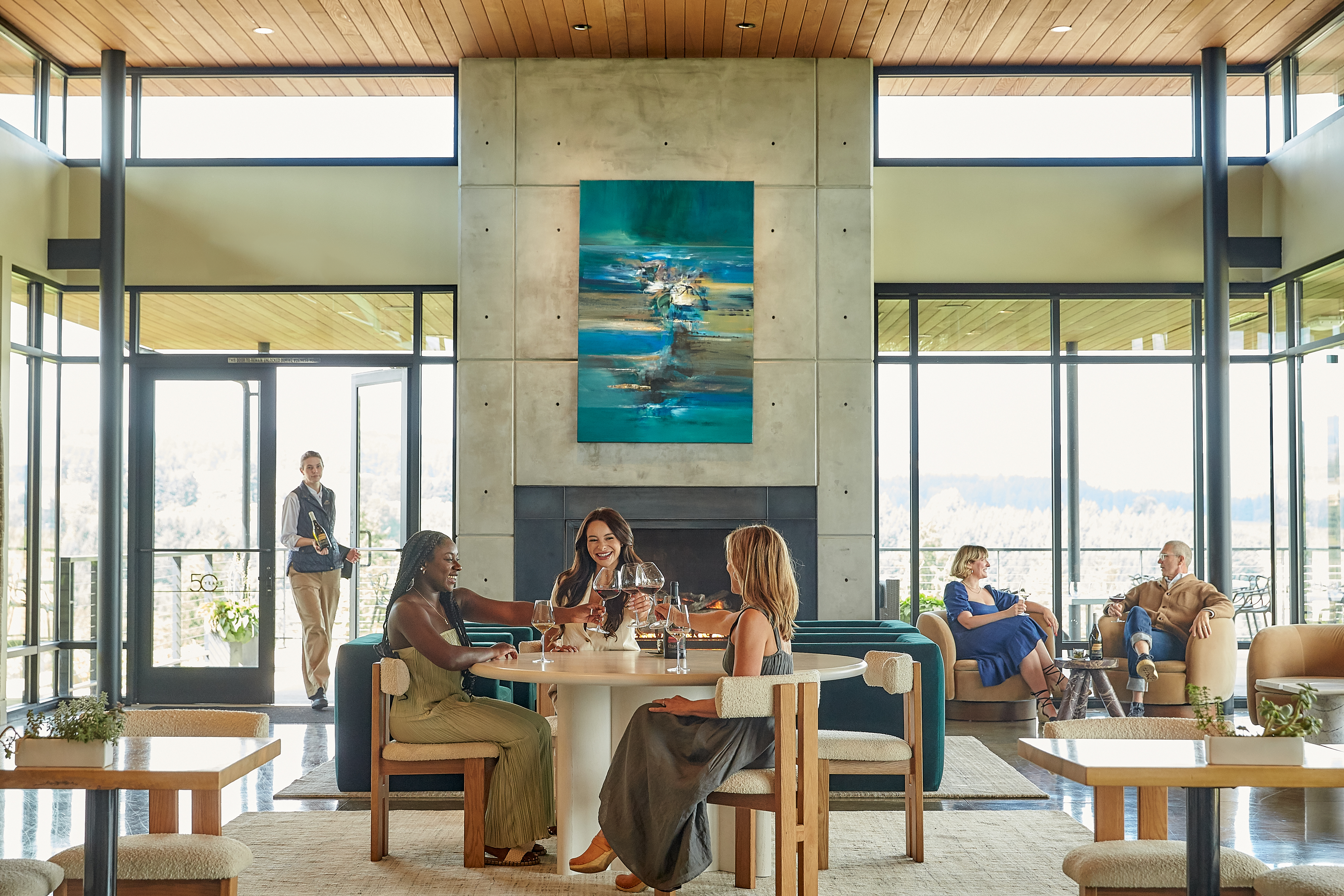 Wine tasting at Ponzi Vineyards
