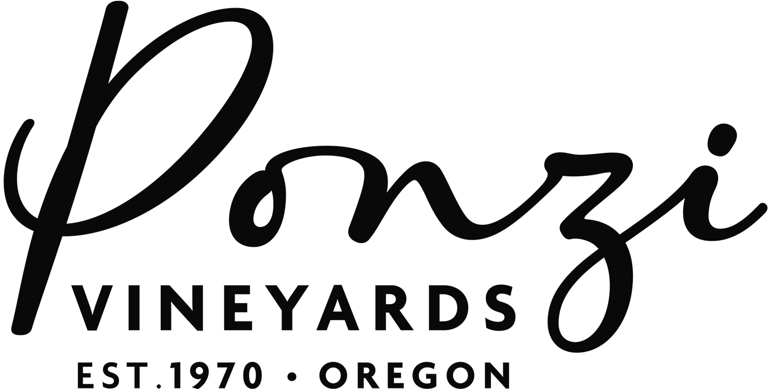 Black Ponzi Vineyards logo